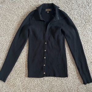 Black button up sweater 💖